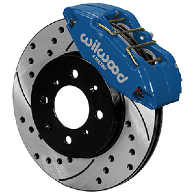 Wilwood DPHA Front Caliper & Rotor Kit Drilled Honda / Acura w/ 262mm OE Rotor - Competition Blue - Racecraft Industries