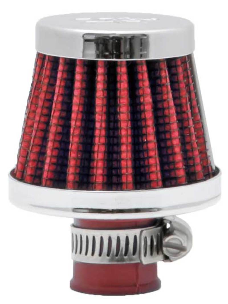 K&N 2in Base OD x .375in Flange ID x 1.75in H Rubber Base Crankcase Vent Filter - Racecraft Industries