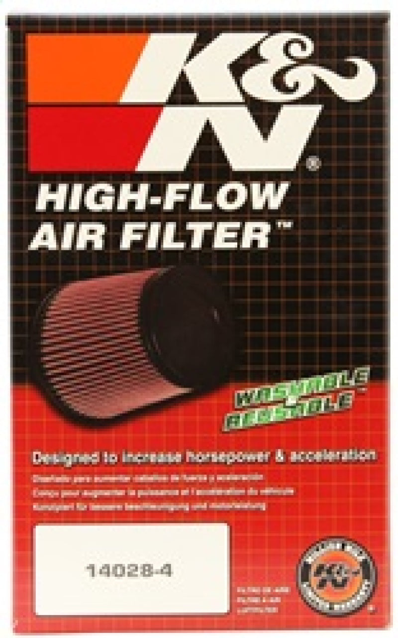 K&N Universal Rubber Filter 3 1/2 inch FLG / 4 5/8 inch Base / 3-1/2 inch Top / 5 1/2 inch Height - Racecraft Industries