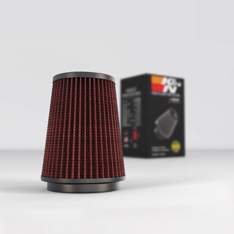 K&N Universal Rubber Filter 3 1/2 inch FLG / 4 5/8 inch Base / 3-1/2 inch Top / 5 1/2 inch Height - Racecraft Industries