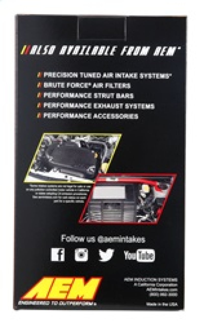 AEM 3 in Short Neck 8 in Element Filter - Racecraft Industries