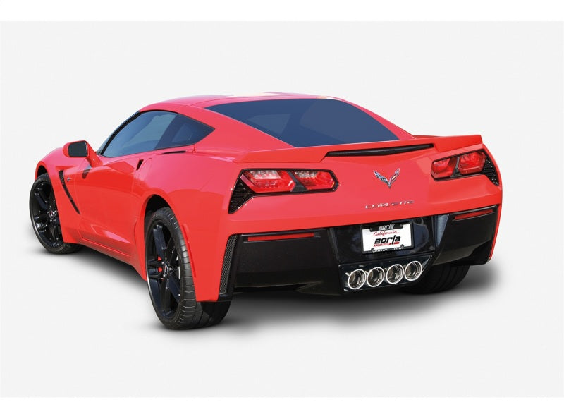 Borla 14-15 Chevy Corvette C7 w/o AFM w/o NPP Atak Rear Section Exhaust Quad Rd RL Tips - Racecraft Industries