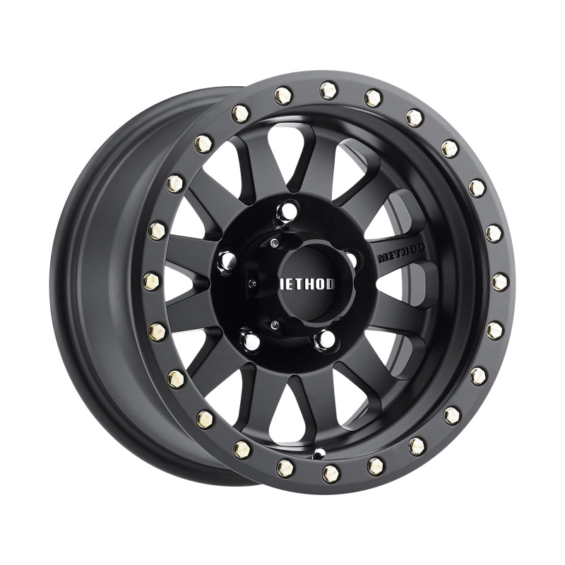 Method MR304 Double Standard 17x8.5 0mm Offset 5x5 94mm CB Matte Black Wheel - Racecraft Industries