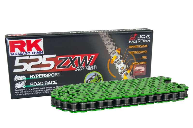 RK Chain MM525ZXW-120L XW-Ring - Green - Racecraft Industries
