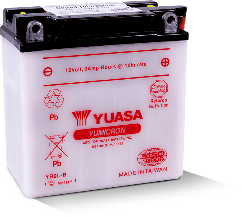 Yuasa YB9L-B Yumicron 12-Volt Battery - Racecraft Industries