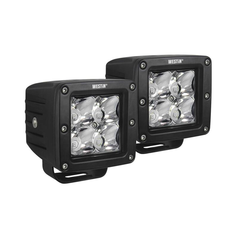 Westin Compact LED -4 5W Cree 3 inch x 3 inch (Set of 2) - Black - Racecraft Industries
