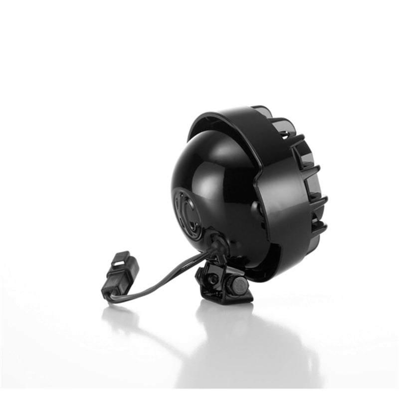 KC HiLiTES Rally 400 4in. Round Halogen Light 55w Spread Beam (Single) - Black - Racecraft Industries
