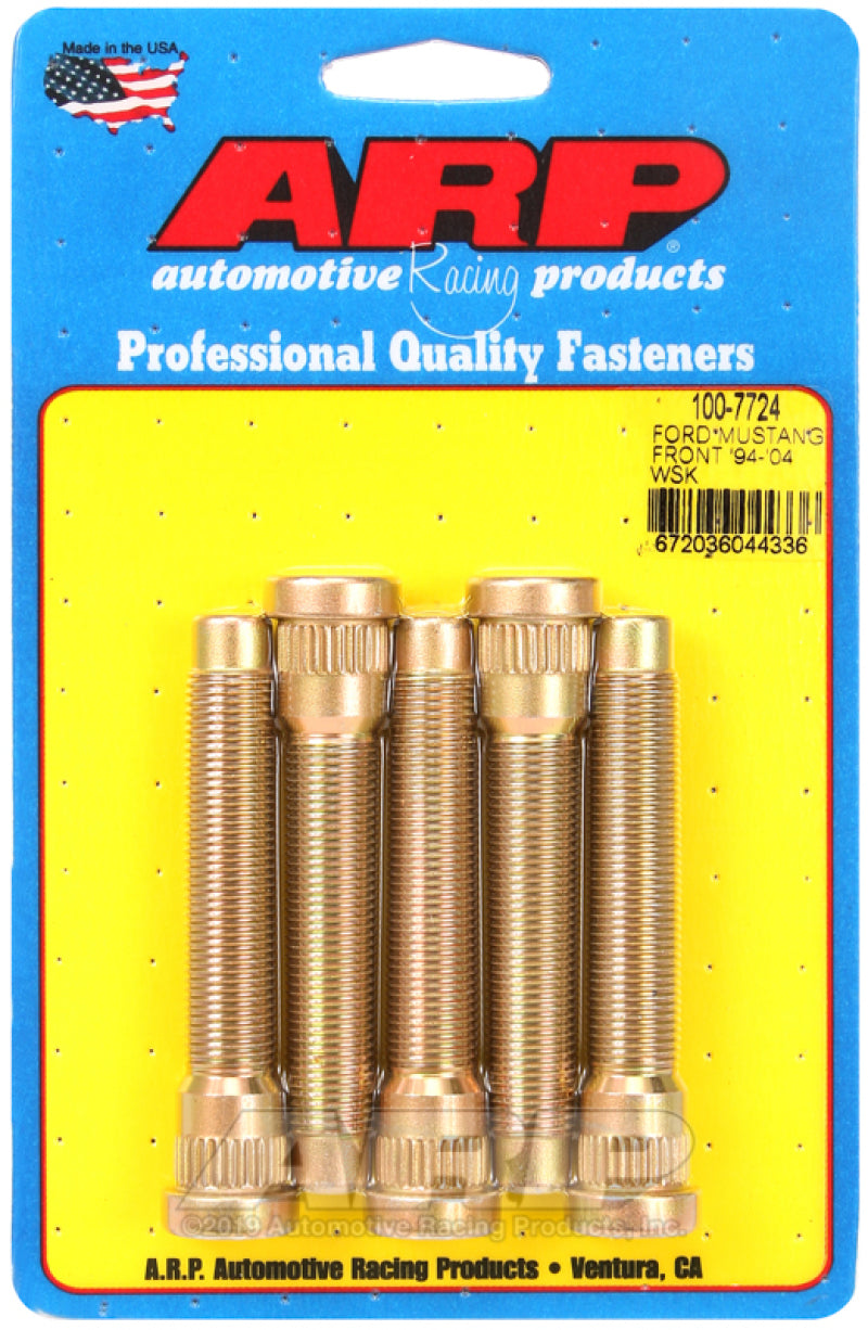 ARP 94-04 Ford Mustang Front Wheel Stud Kit (Set of 5) - Racecraft Industries