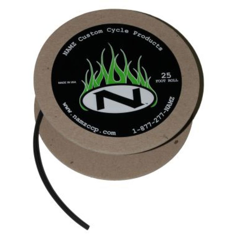 NAMZ Black Heatshrink 2-1 Ratio 25ft. Spool (1/8in. ID) - Racecraft Industries