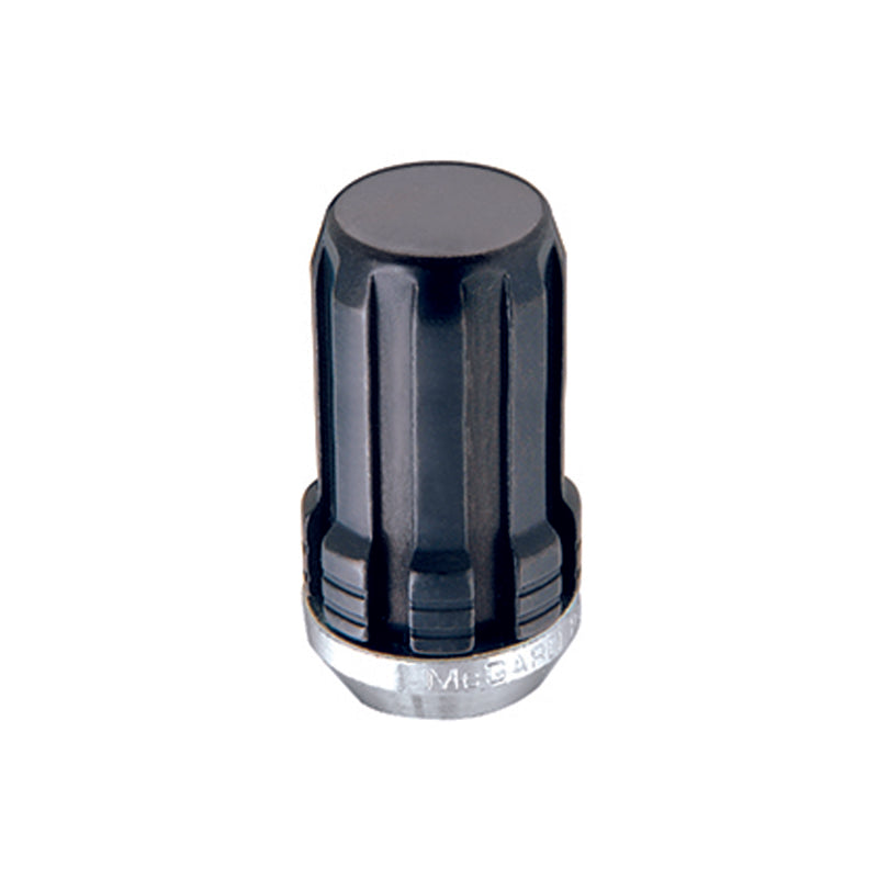 McGard SplineDrive Lug Nut (Cone Seat) M14X1.5 / 1.648in. Length (4-Pack) - Black (Req. Tool) - Racecraft Industries