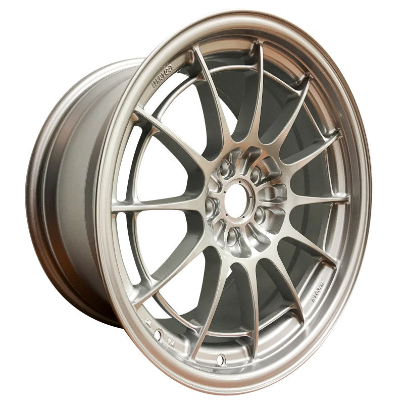 Enkei NT03+M 18x9.5 5x108 40mm Offset 72.6mm Bore F1 Silver Wheel (MIN ORDER QTY 40) - Racecraft Industries