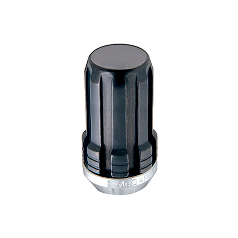 McGard SplineDrive Lug Nut (Cone Seat) M14X1.5 / 1.648in. Length (4-Pack) - Black (Req. Tool) - Racecraft Industries