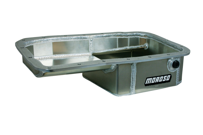 Moroso Acura/Honda 1.6L B16A3 Kicked Out Drag Race Baffled 5qt 5-5/8in Aluminum Oil Pan - Racecraft Industries