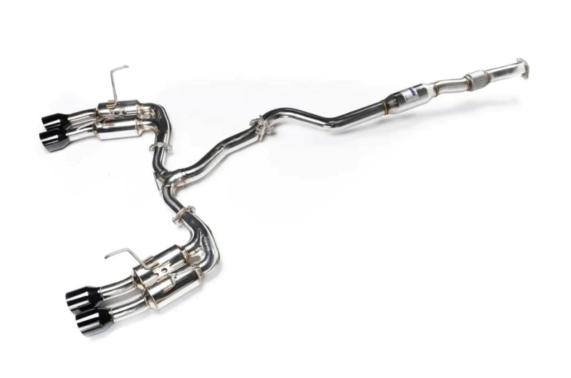Invidia 2022+ Subaru WRX Gemini Single Layer Quad Black Tip Cat-Back Exhaust - Racecraft Industries