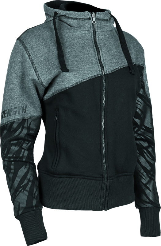 Speed and Strength Cat Outa Hell Hoody Grey/Black Womens - Medium - Racecraft Industries