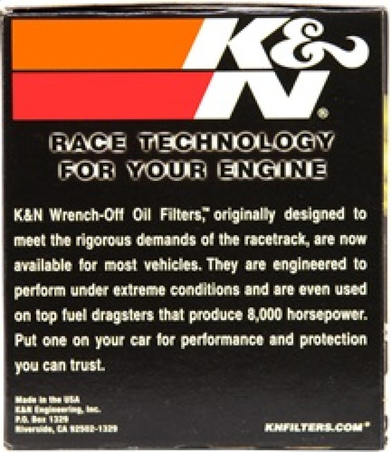 K&N 87-92 Supra Non-Turbo / 99-04 Grand Cherokee 4.0 Performance Gold Oil Filter - Racecraft Industries