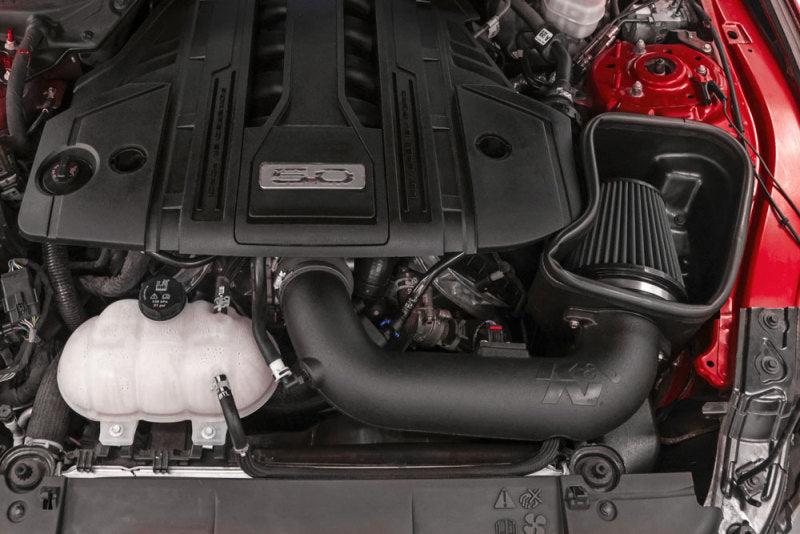 K&N 18-23 Ford Mustang GT 5.0L V8 F/I Dryflow Performance Air Intake System - Racecraft Industries