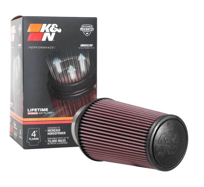 K&N Universal Rubber Filter 4inch FLG / 6inch OD-B / 4-5/8inch OD-T / 9inch H - Racecraft Industries