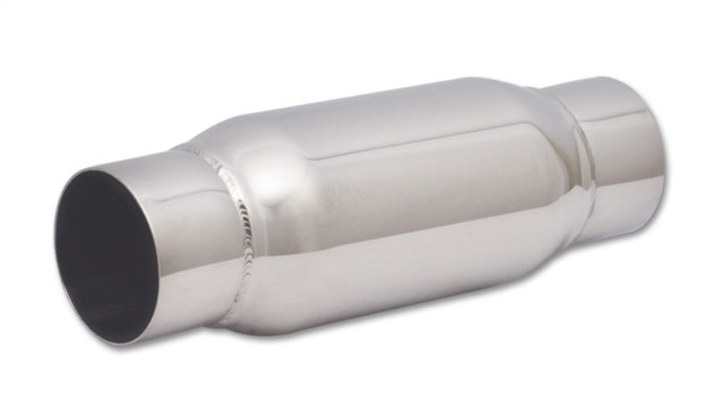 Vibrant SS Resonator (Standard Design) 3in inlet/outlet x 12in long - Racecraft Industries