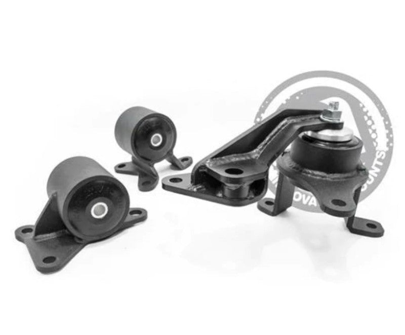 Innovative 98-02 Accord F-Series Black Steel Mounts 75A Bushings - Racecraft Industries