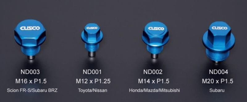 Cusco Neodymium Magnetic Drain Bolt - Honda/Mazda/Mitsubishi/Suzuki - Racecraft Industries