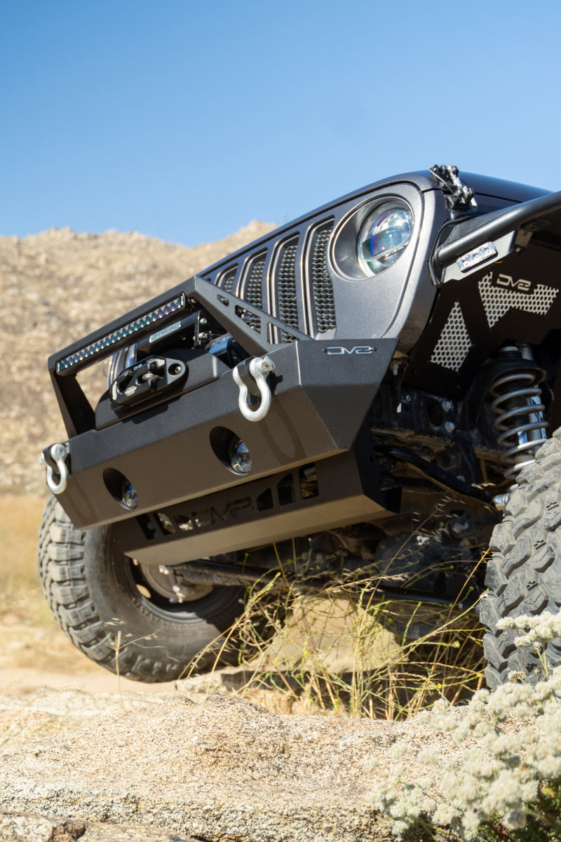 DV8 Offroad 18-23 Jeep Wrangler JL/JT Front Bumper Sway-Bar Disconnect Motor Skid Plate - Racecraft Industries