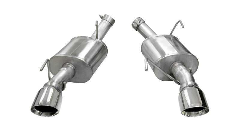 Corsa 2005-2010 Ford Mustang Shelby GT500 5.4L V8 Polished Xtreme Axle-Back Exhaust - Racecraft Industries