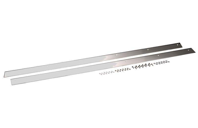 Kentrol 76-86 Jeep CJ7 Rocker Guards Pair - Polished Silver - Racecraft Industries