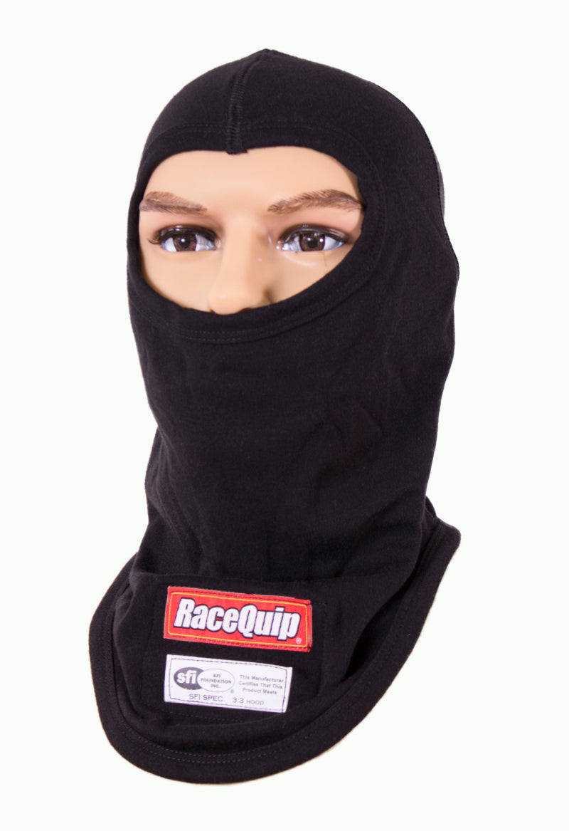 RaceQuip Black SFI 3.3 Fr Two Layer Hood - Racecraft Industries