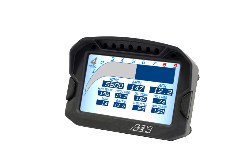 AEM CD-5LG Carbon Logging Digital Dash Display w/ Internal 10Hz GPS & Antenna - Racecraft Industries