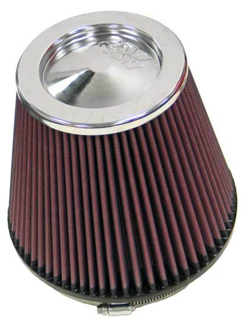 K&N Round Tapered Universal Air Filter 6in Flange ID x 7.5in Base OD x 5in Top OD x 6.5in Height - Racecraft Industries