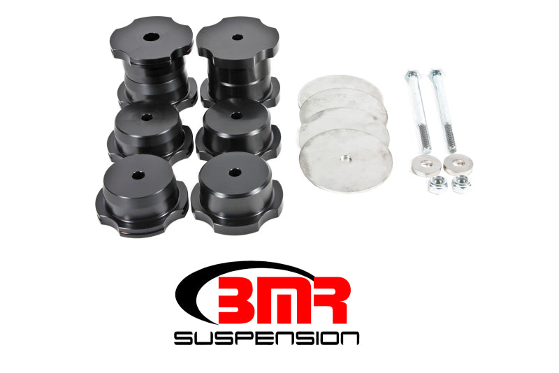 BMR 16-17 6th Gen Camaro Rear Cradle Bushing Kit (Delrin) - Black - Racecraft Industries