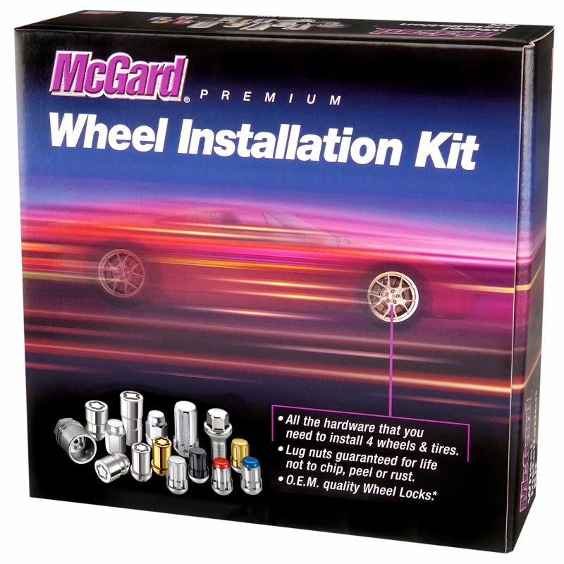 McGard SplineDrive Tuner 5 Lug Install Kit w/Locks & Tool (Cone) M14X1.5 / 22mm Hex - Blk - Racecraft Industries