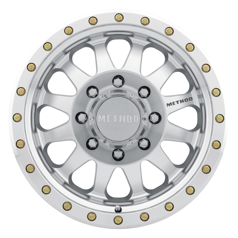 Method MR304 Double Standard 17x8.5 0mm Offset 8x6.5 130.81mm CB Machined/Clear Coat Wheel - Racecraft Industries