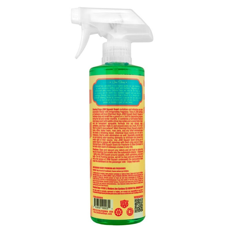 Chemical Guys JDM Squash Air Freshener & Odor Eliminator - 4oz - Racecraft Industries