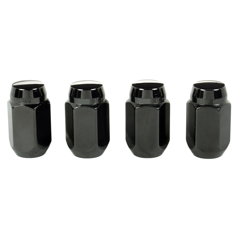 McGard Hex Lug Nut (Cone Seat) M12X1.5 / 13/16 Hex / 1.5in. Length (4-pack) - Black - Racecraft Industries