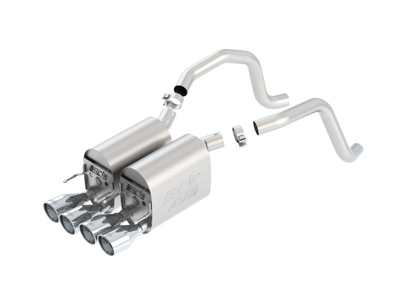 Borla 05-08 Chevrolet Corvette Coupe/Conv 6.0L/6.2L 8cyl Aggressive ATAK Exhaust (rear section only) - Racecraft Industries