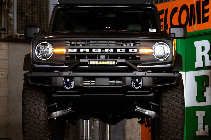 DV8 Offroad 21-22 Ford Bronco Factory Modular Front Bumper Bull Bar - Racecraft Industries