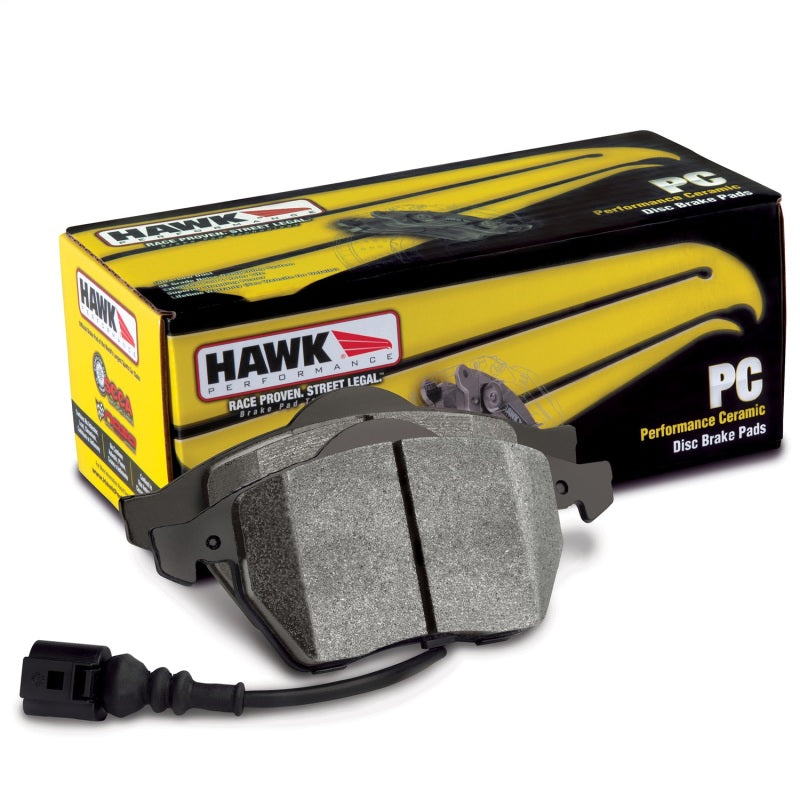 Hawk 06-10 Chevy Corvette (Improved Pad Design) Front Ceramic Sreet Brake Pads - Racecraft Industries