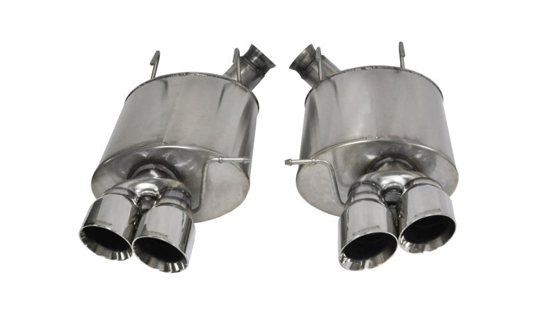 Corsa 2013-2014 Ford Mustang Shelby GT500 5.8L V8 Polished Sport Axle-Back Exhaust - Racecraft Industries