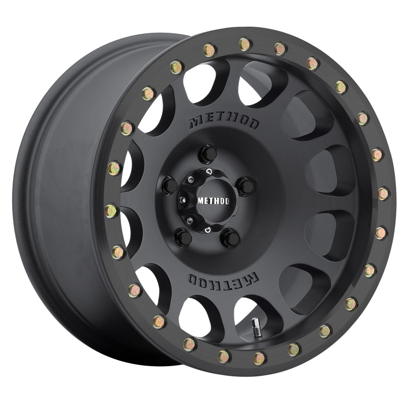 Method MR105 Beadlock 17x8.5 0mm Offset 8x6.5 130.81mm CB Matte Black w/BH-H24125 Wheel - Racecraft Industries