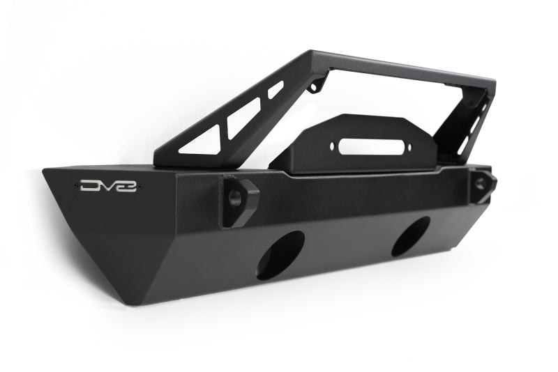 DV8 Offroad 07-23 Jeep Wrangler/Gladiator JT/JK/JL FS-25 Stubby Front Bumper w/Plated Bull Bar - Racecraft Industries