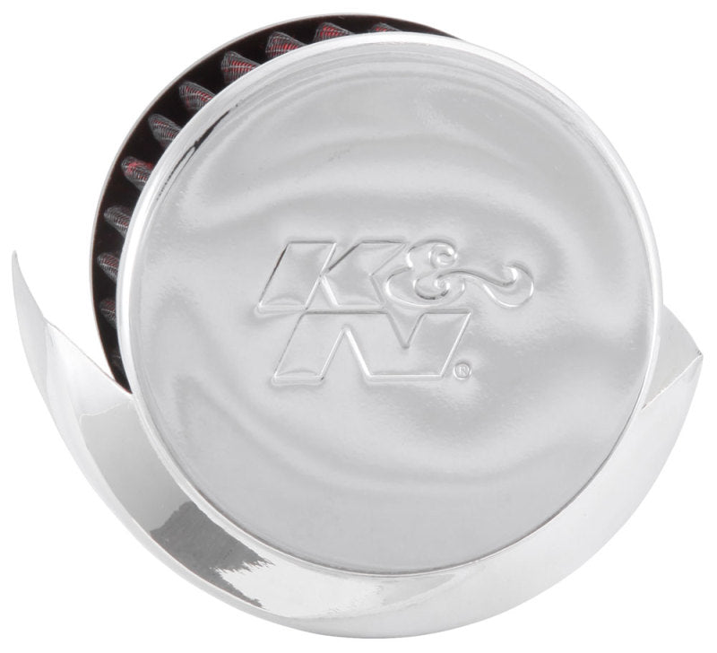 K&N 1.375in Flange ID x 3in OD x 2.5in Height Clamp On Crankcase Vent Filter - Racecraft Industries