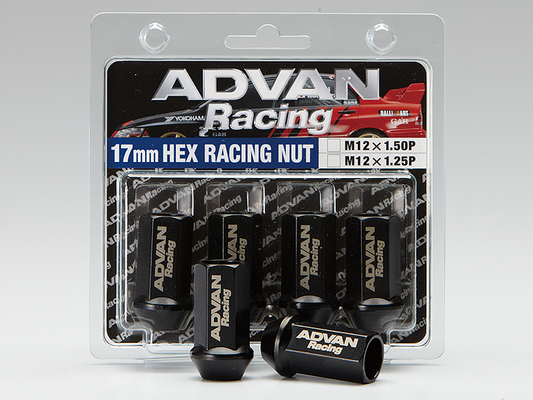 Advan Lug Nut 12X1.25 (Black) - 4 Pack - Racecraft Industries
