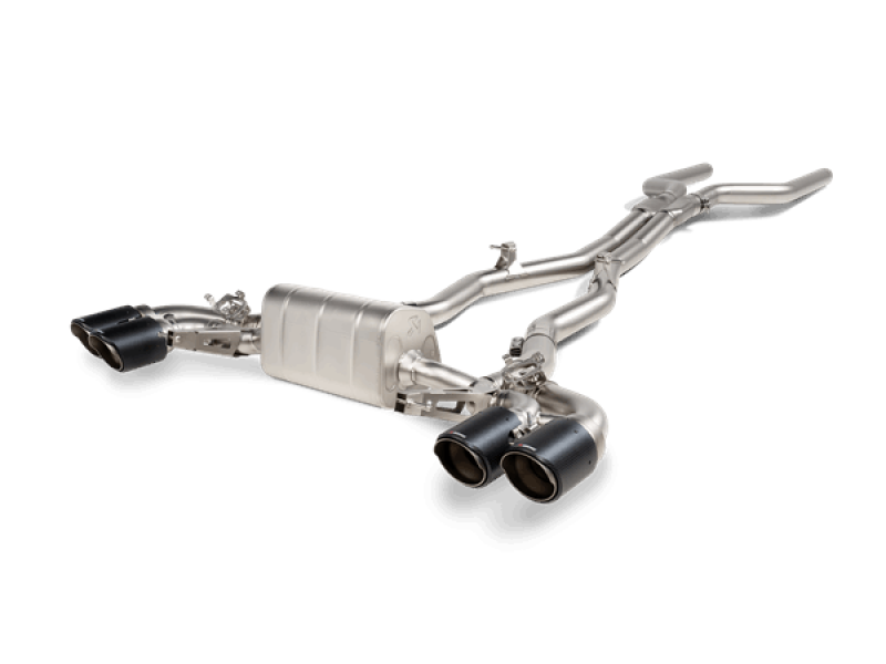 Akrapovic 2021 BMW M8/M8 Competition (F91/F92) Evolution Line Cat Back (Titanium) w/Carbon Tips - Racecraft Industries