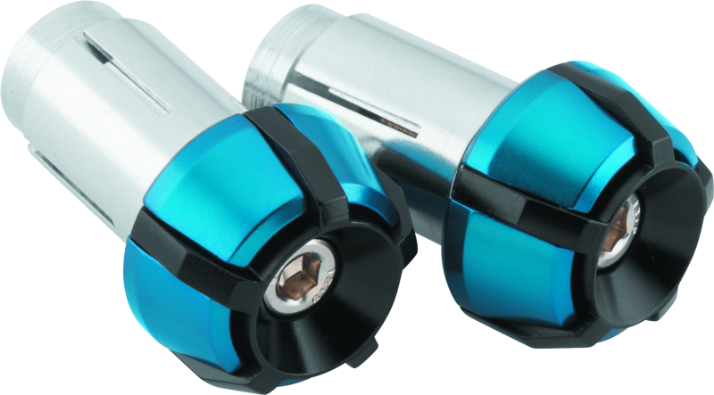 BikeMaster Anti-Vibration Bar Ends - Black/Blue - Racecraft Industries