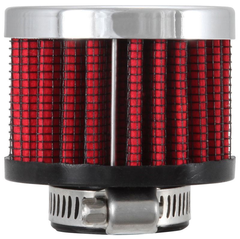 K&N 3/4 inch ID 2 inch OD 1.5 inch H Clamp On Crankcase Vent Filter - Racecraft Industries
