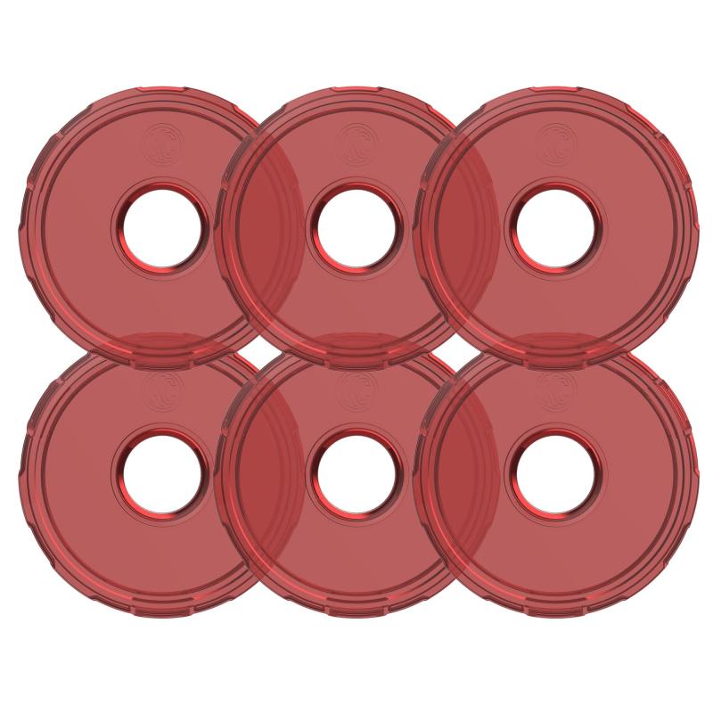 KC HiLiTES Cyclone V2 LED - Replacement Lens - Red - 6-PK - Racecraft Industries