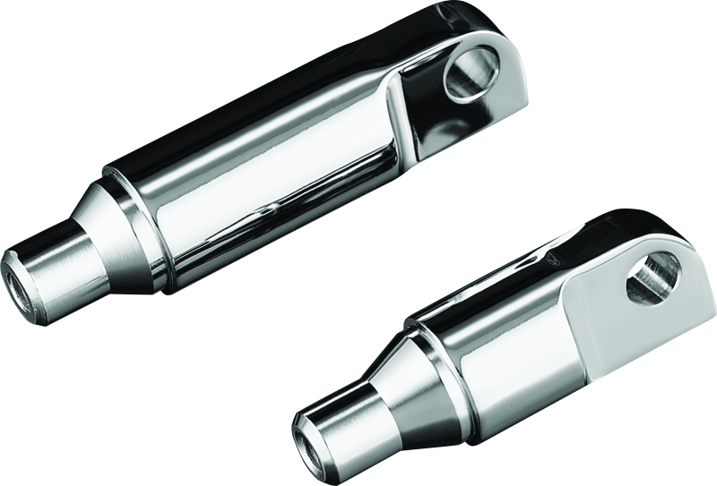 Kuryakyn Male Mount 2-1/2inch Footpeg Extension Chrome (Pair) - Racecraft Industries
