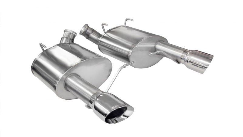 Corsa 2011-2014 Ford Mustang GT/Boss 302 5.0L V8 Polished Xtreme Axle-Back Exhaust - Racecraft Industries